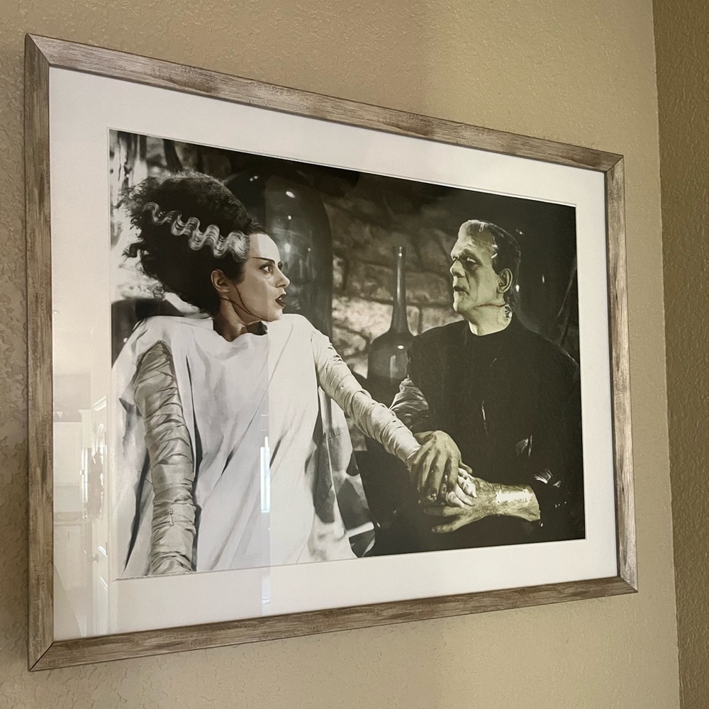Monster and bride poster